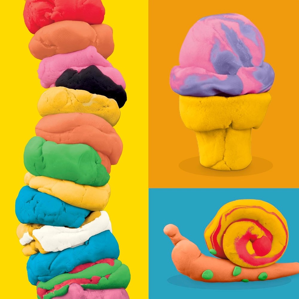 9 Pack Favorite Color Set, Assorted Colors, 2 & 4 Ounce Modeling Compound Cans,