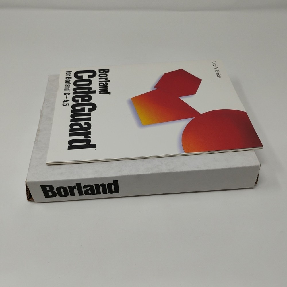 Borland CodeGuard For C++ Version 4.5 Sealed CD-ROM Software and User Guide