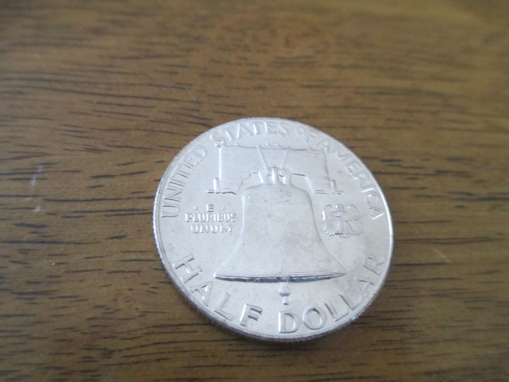 1959 P Franklin Silver Half Dollar Unc.