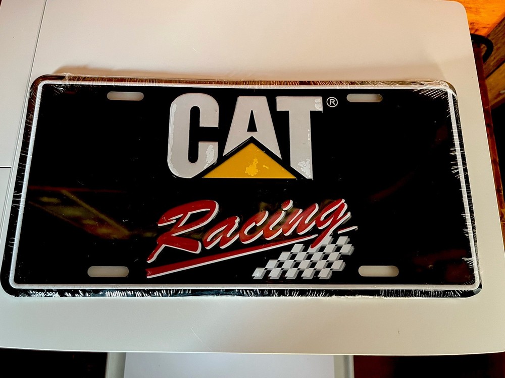 Cat Caterpillar Car Tag. NIP