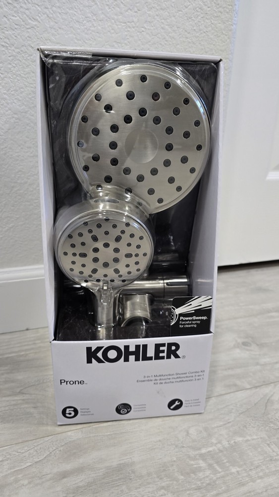 Kohler Prone Adjustable 3-in-1 Multifunction Shower Head Combo - Brushed Nickel