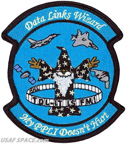 USAF 775TH TEST SQUADRON - DATA LINKS WIZARD - Edwards AFB, CA. - ORIGINAL PATCH