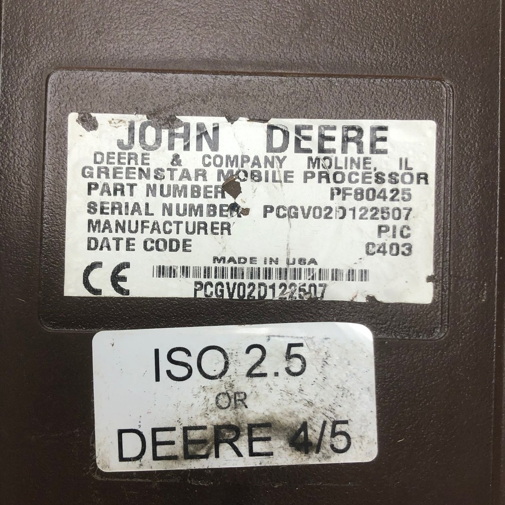 John Deere PF80425 BrownBox GreenStar Mobile Processor Module With Key Card