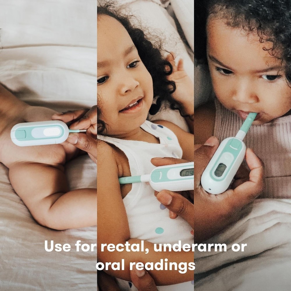 Frida Baby Multi-Use Thermometer: Rectal, Oral & Armpit, LED Backlit Display