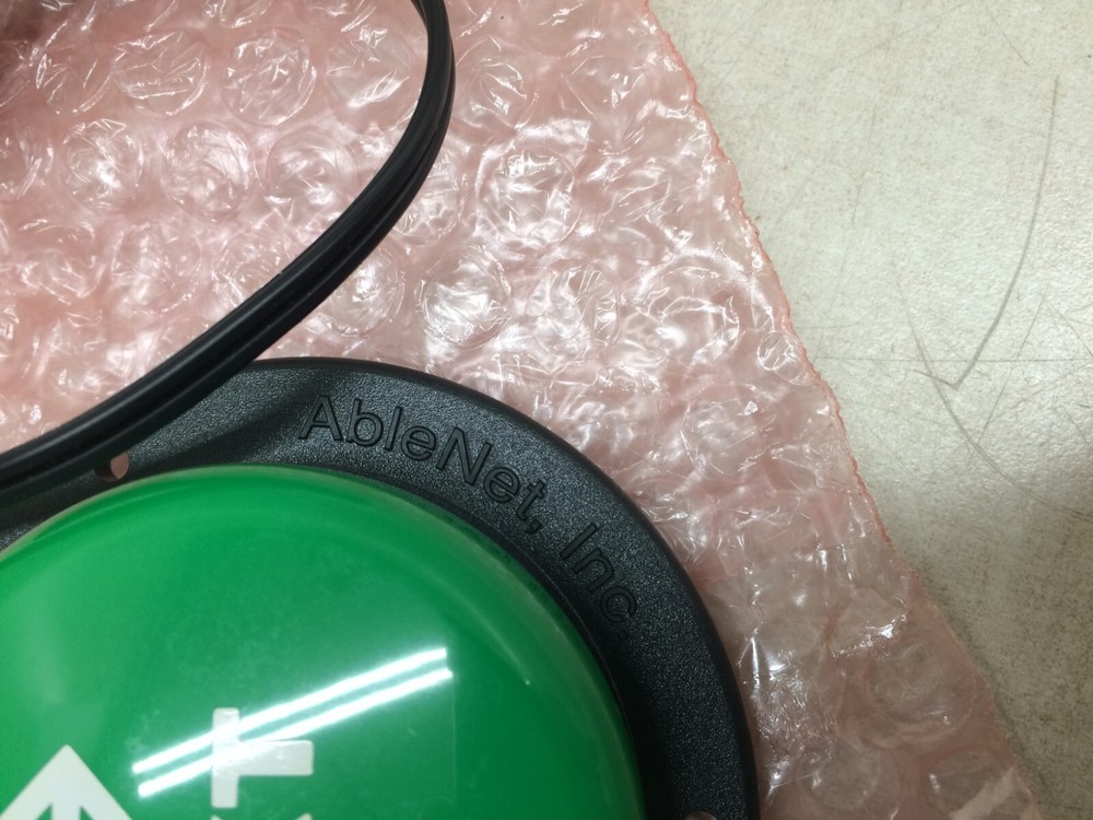 Green "Next" Button Ablenet Jelly Bean Switch Mechanical Special Color Access