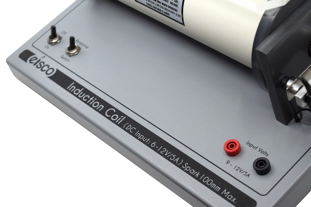 Induction Coil - 100mm Spark - 2 Pointer Electrodes & 4mm Sockets - Eisco Labs