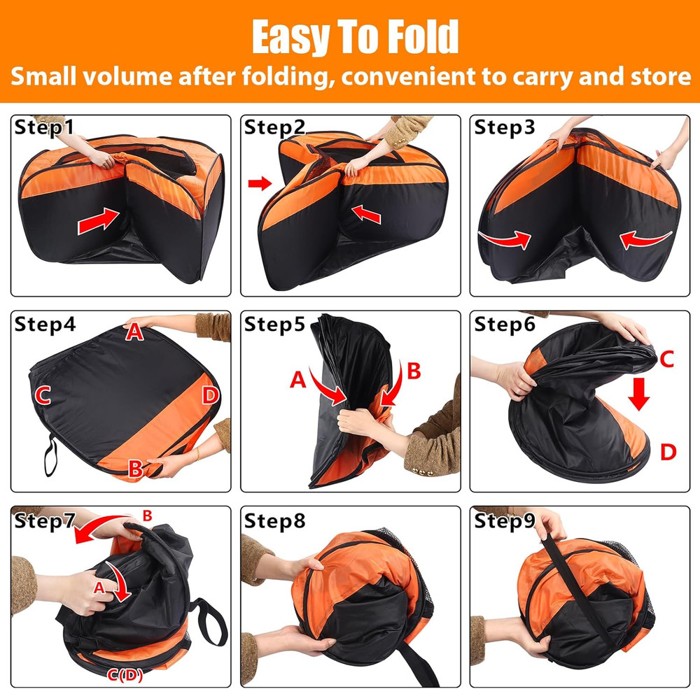 Chick Brooder Box, Upgrade Double Door Brooder Box for Chick Starter Kit, Pop-Up