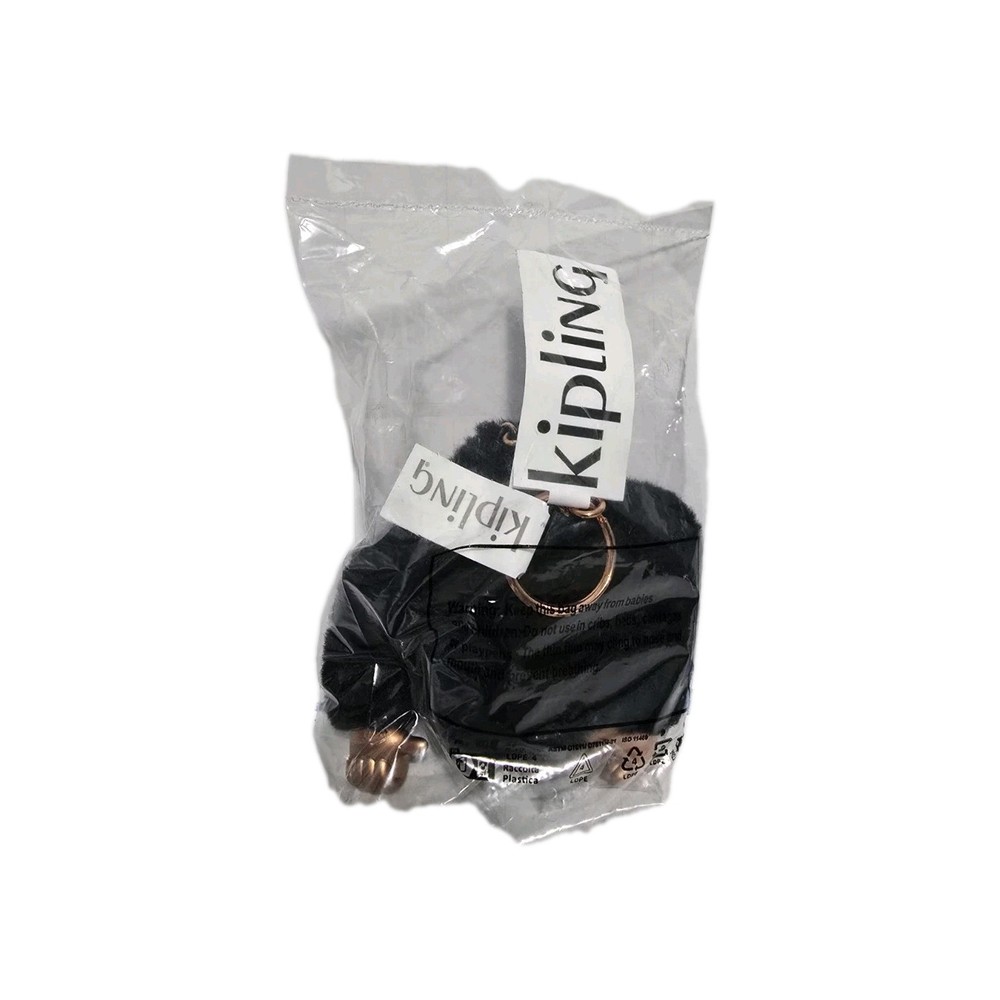 KIPLING Monkey Clip Black Rose Gold OTIS NWT