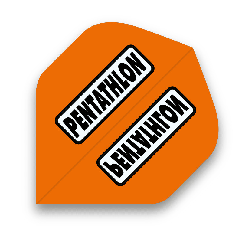 Pentathlon Orange Standard Dart Flights