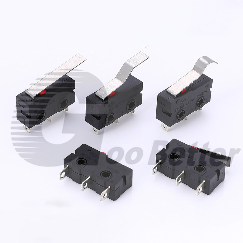 Micro Microswitch Limit Switch Long Curved Roller Lever Snap Action Limit Switch