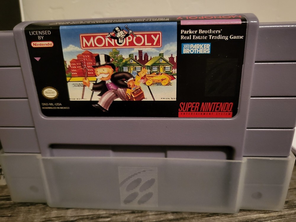 SNES monopoly With Manual