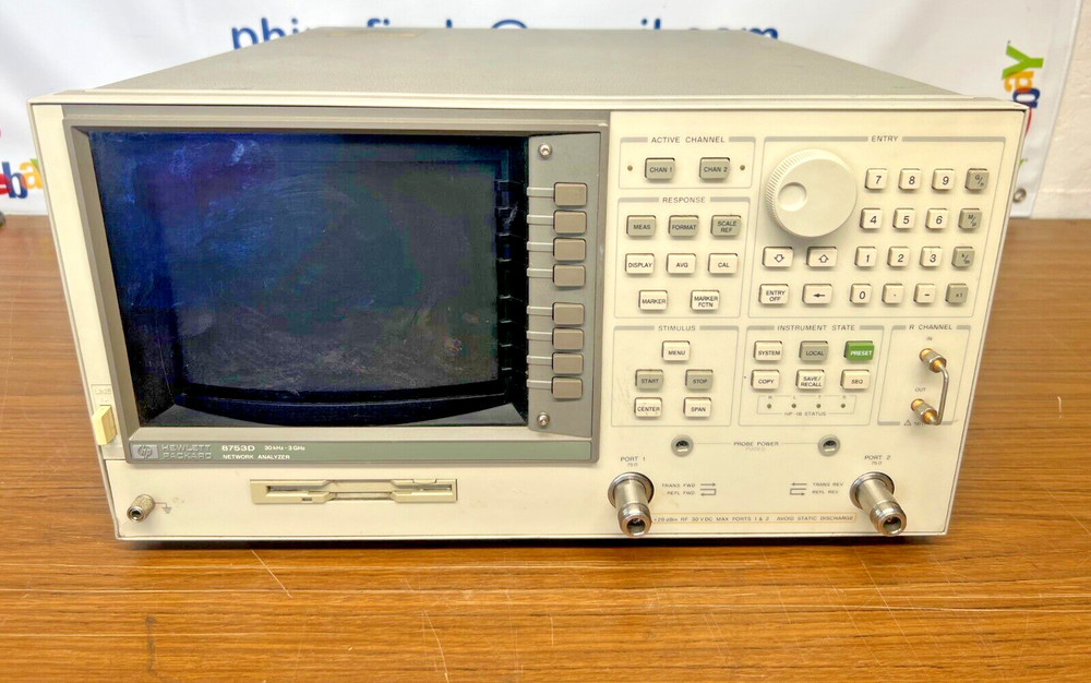HP 8753D Network Analyzer 30KHz - 3GHz w/ OPT 075