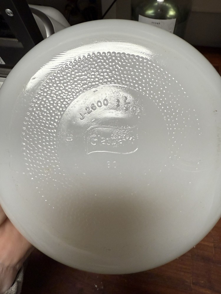 Glasbake Green Daisy Round Dish