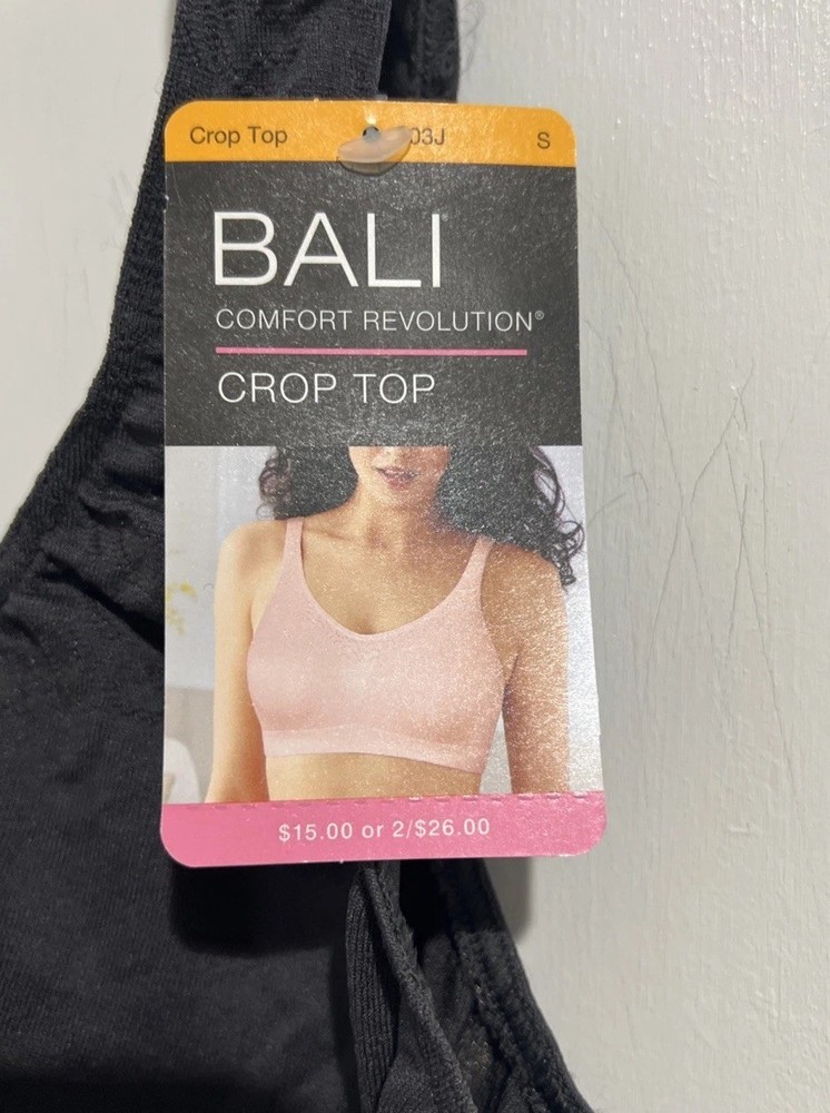Bali Crop Top 2 Pack Comfort Revolution Microfiber Pullover Cool Comfort Small