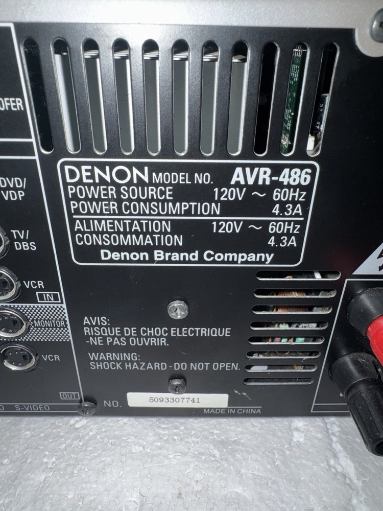 Denon AVR-486 Integrated Network AV Receiver - Silver