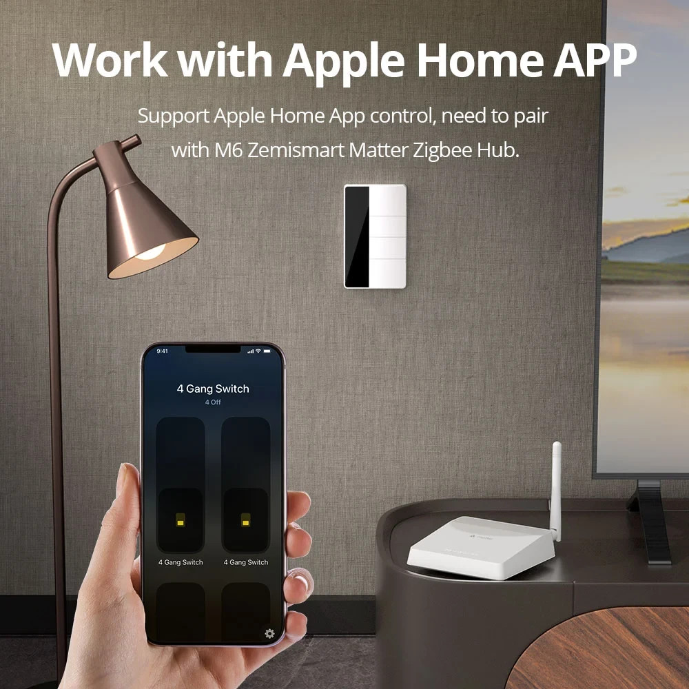 ZigBee Custom Display Name Smart Push Light Switch/AU SAA RCM/Apple Alexa Google