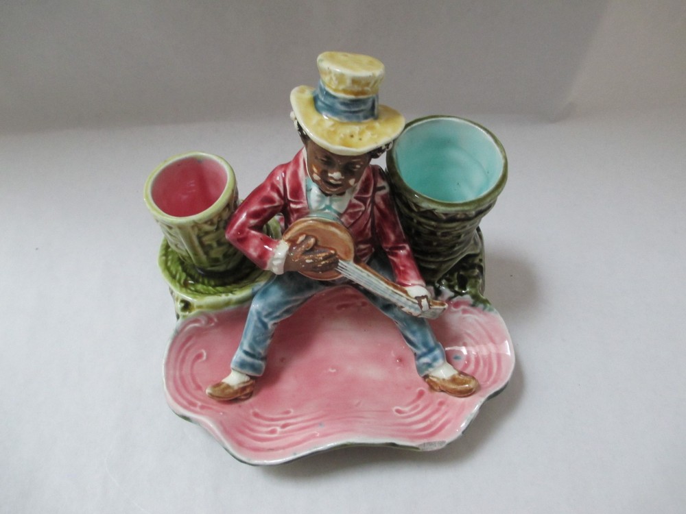 Vintage Banjo Playing Match Holder