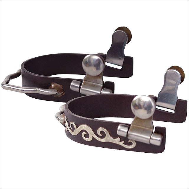 92CE Classic Equine Medium Size Scroll Bumper Spur