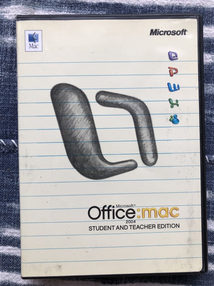 Microsoft  Office 2004 Student & Teacher Edition (MAC) 3 User License for Mac...