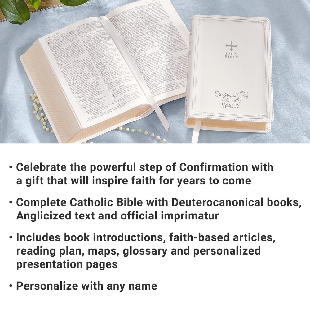 Personalized Catholic Bible for Confirmation - Religious Keepsake - Sacrament...