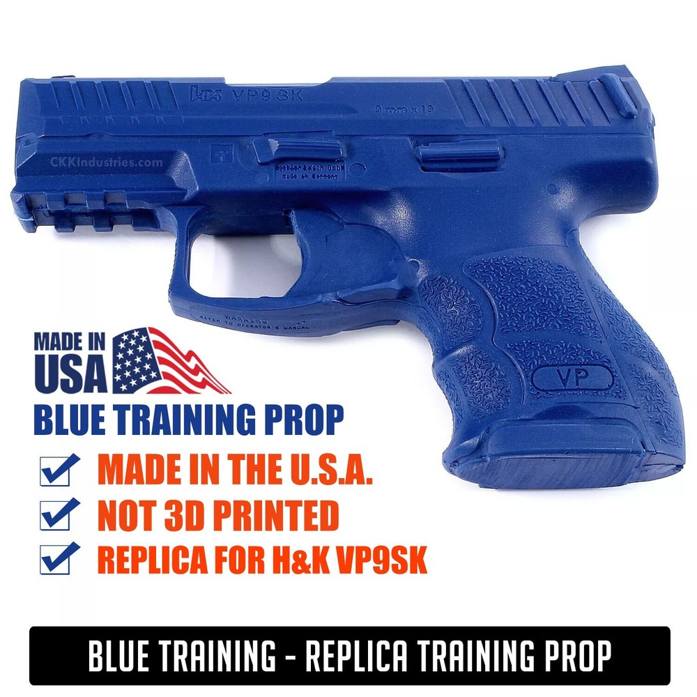 Blue Training Prop for H&K VP9SK - Solid Resin - Not a Gun
