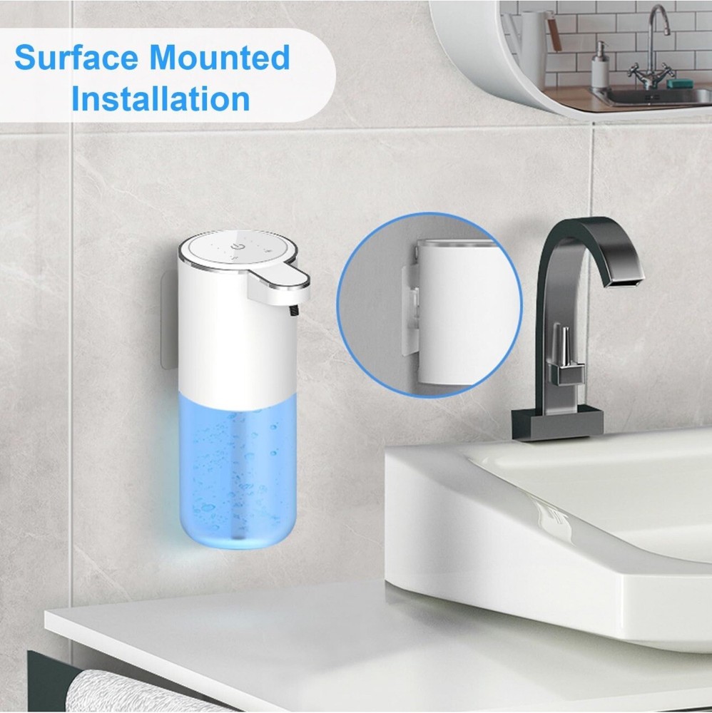 Automatic Foaming Soap Dispenser Motion Sensor 4 Level Output Show Battery level