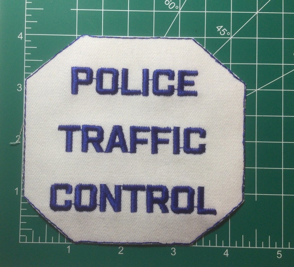 POLICE TRAFFIC CONTROL  Embroidered Shoulder Patch [Chicago area security]