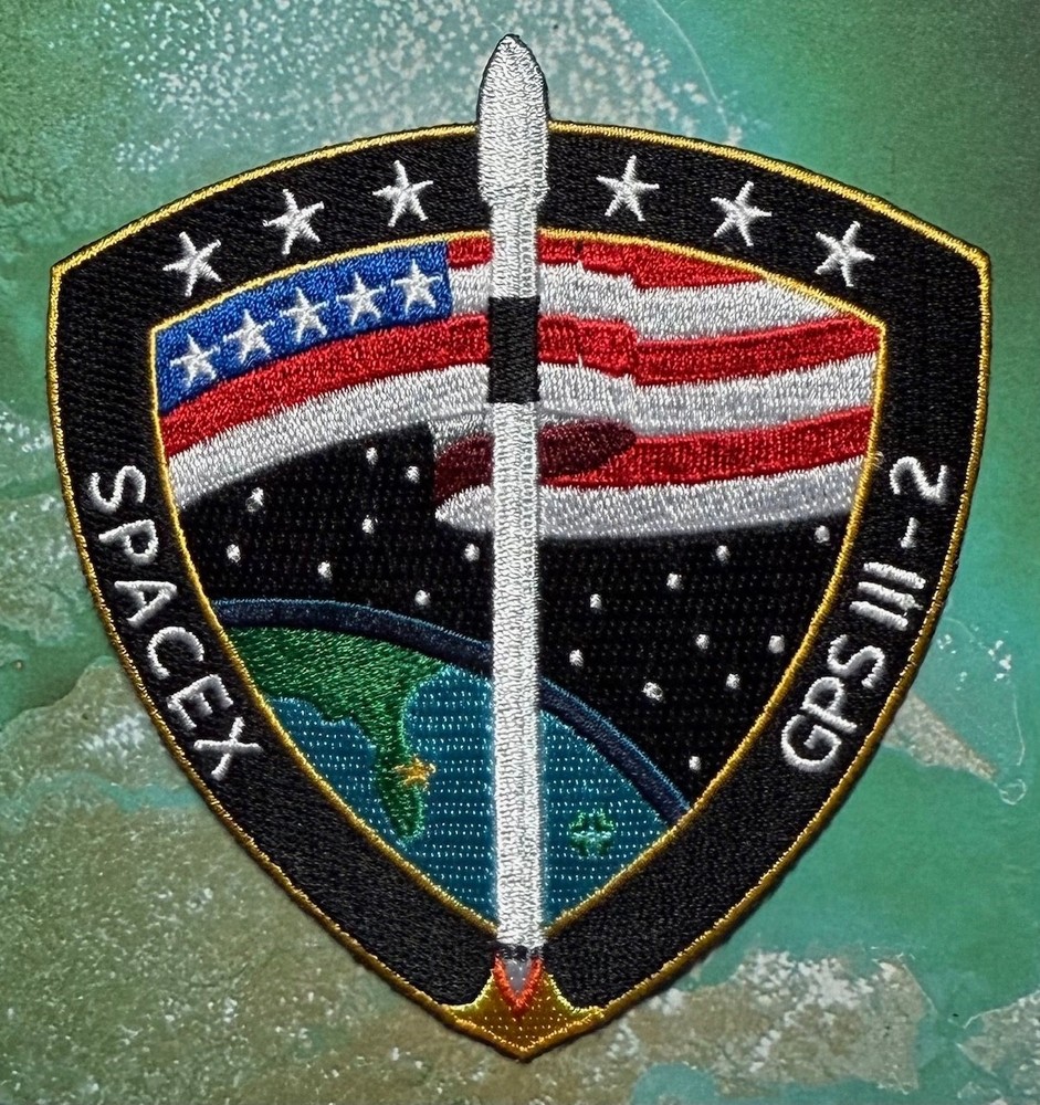 GPS-III-2 AUTHENTIC SPACEX SPACE-X PATCH 🚀