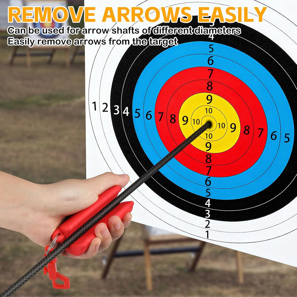 Archery Arrow Puller Target Remover Gripper, Rubber Arrow Puller Tool with Belt