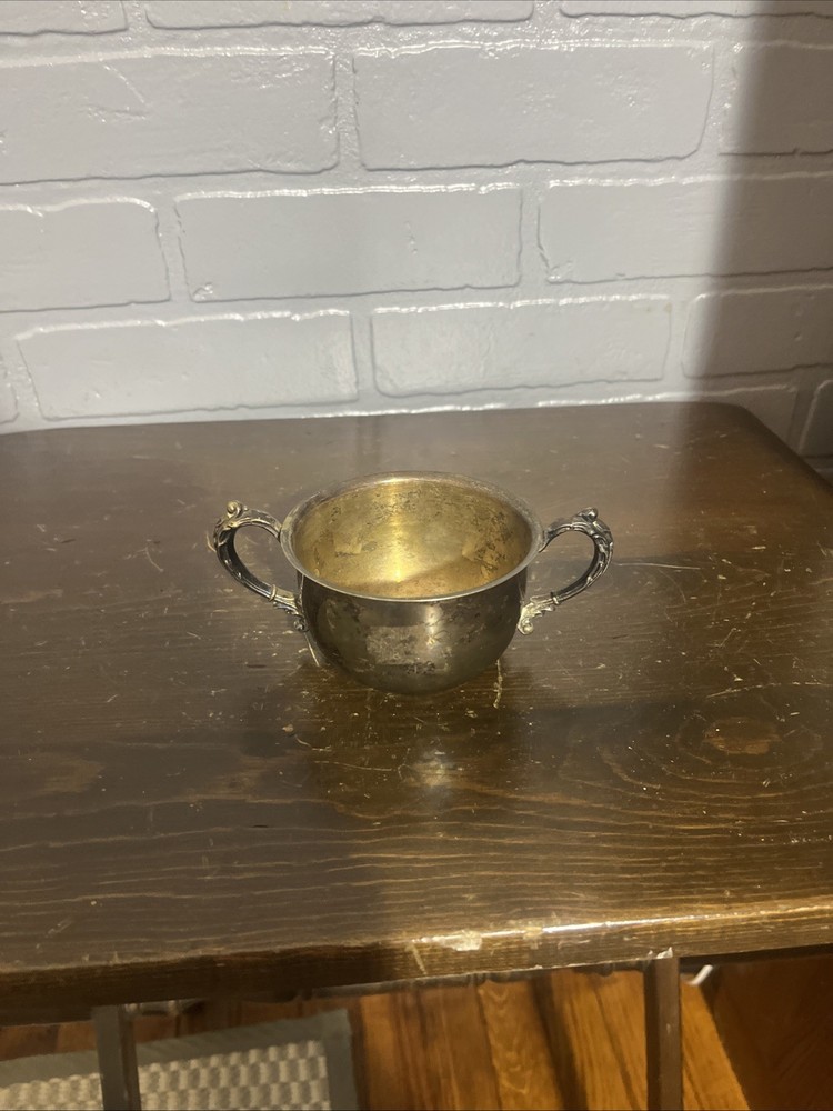 Vintage Sheridan Silver On Copper Bowl