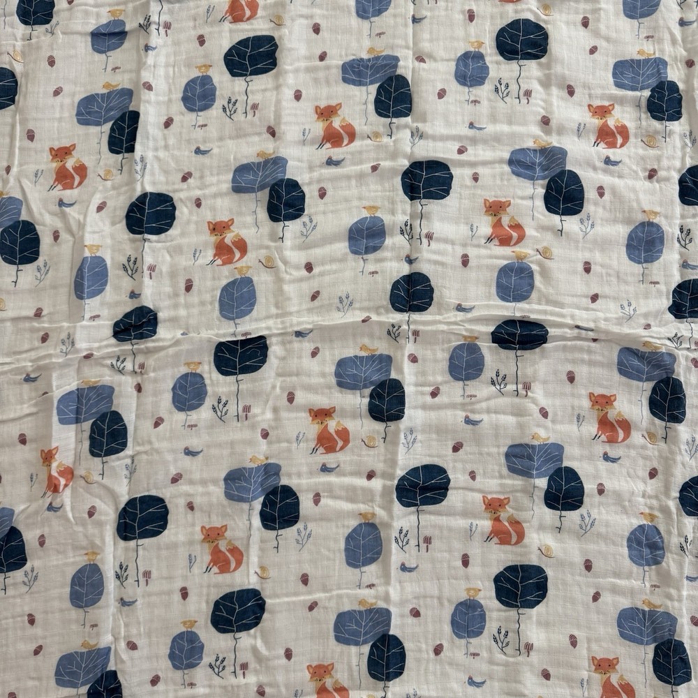Fox Print Baby Swaddle