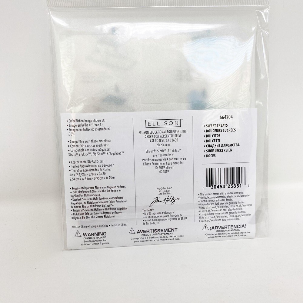 Sizzix Tim Holtz Thinlits Halloween Sweet Treats Candy Dies 664204 NEW