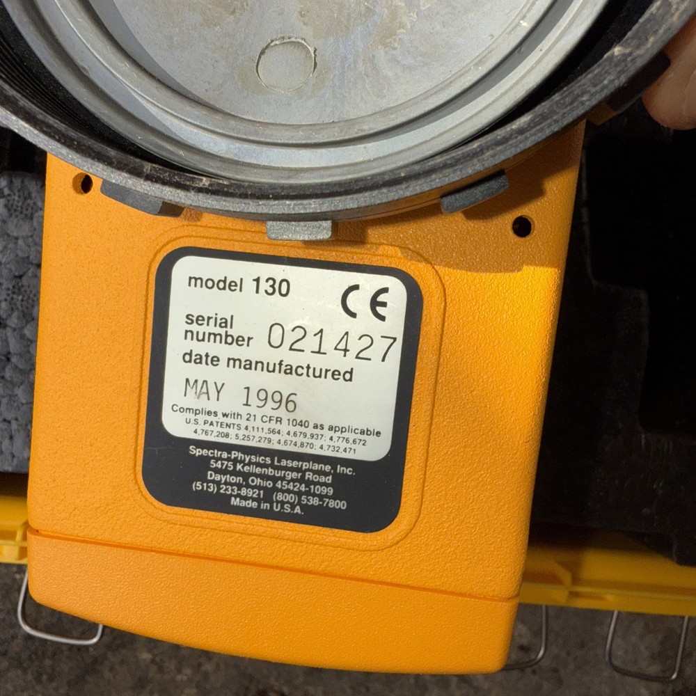 Spectra Physics Laser Plane Leveling System 130 ￼