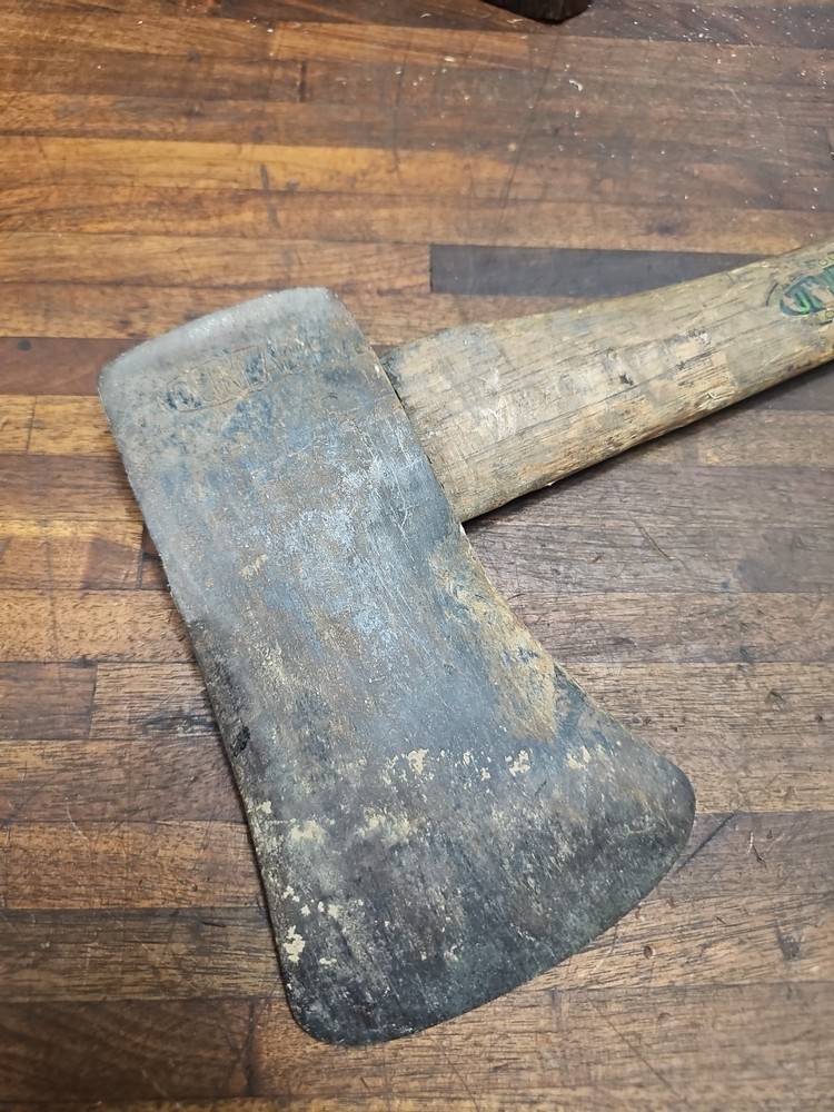 Q42- Vintage Dunlap Single Bit Axe w/ Original Handle