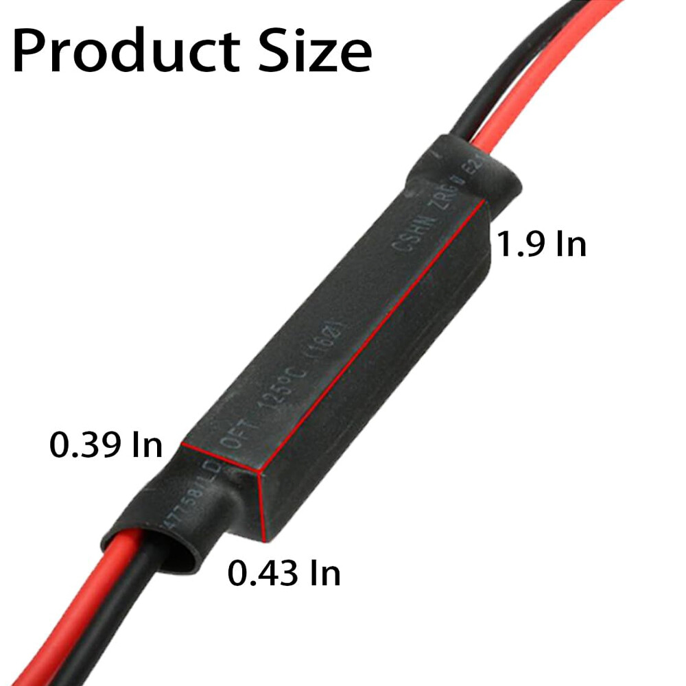 4PCS Motorcycle Resistor, Turn Signal LED Load Resistor Flash Blinker Fix Error