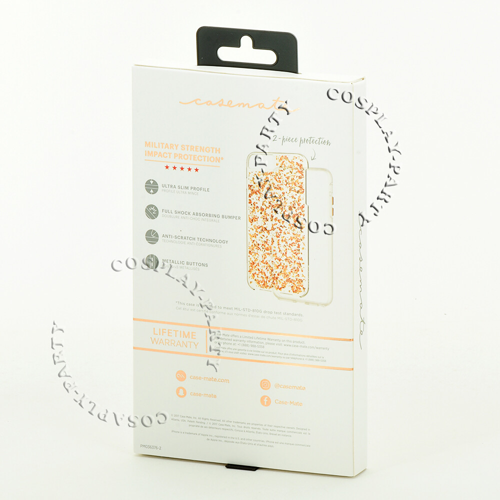 Case Mate Karat iPhone 7 Plus / iPhone 8 Plus Dual Layer Case Cover - Rose Gold