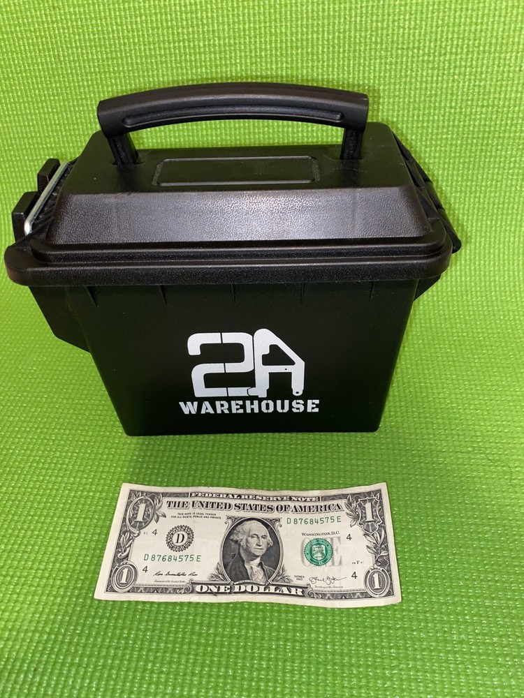 2A Warehouse Empty Plastic Ammo Box Snapping closures 6”x4”x 6”