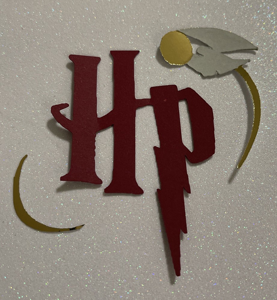 Wizard , Magic, Bird inspired logo paper piece Handmade.