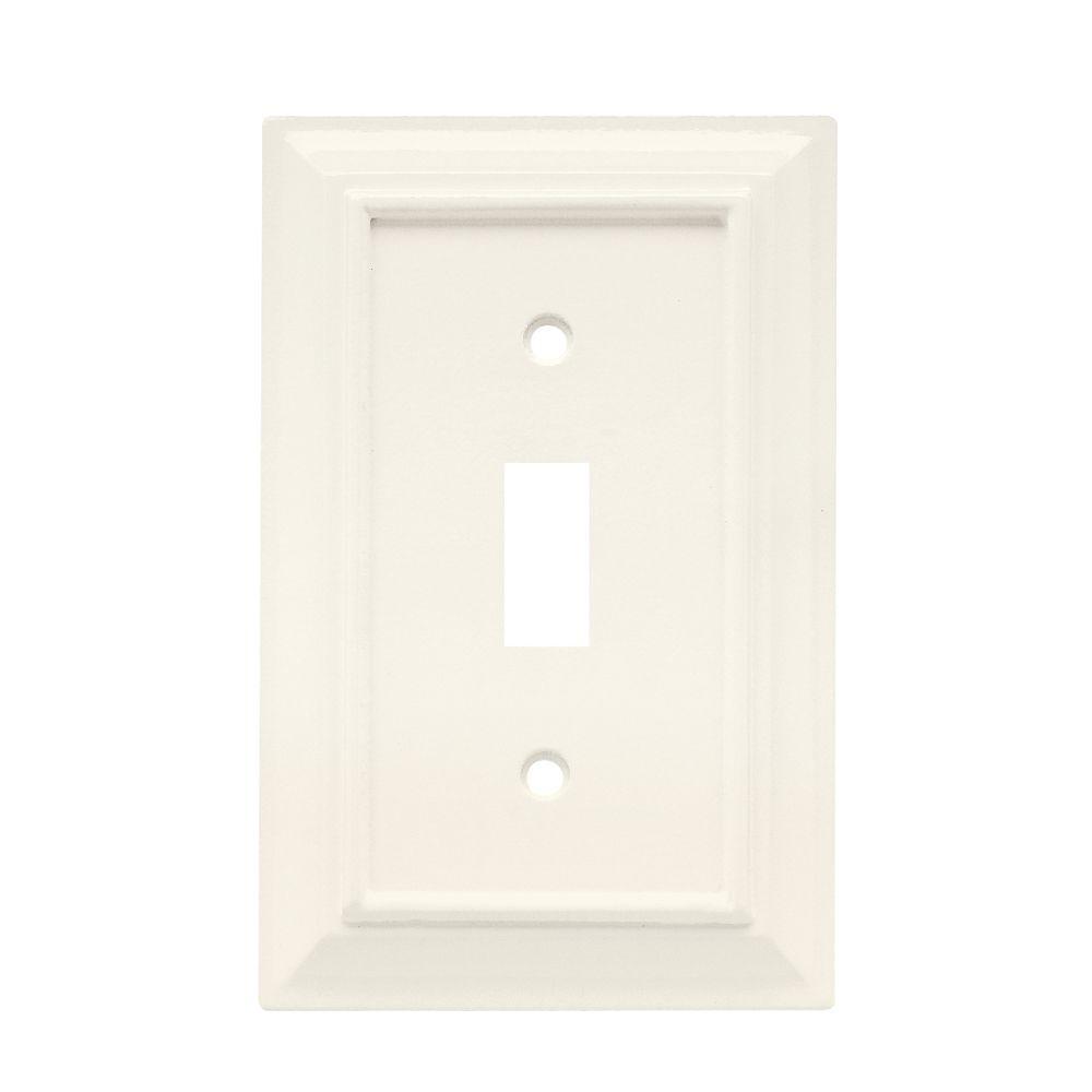 W10762-W  White Architect Single Switch Wall Cover
