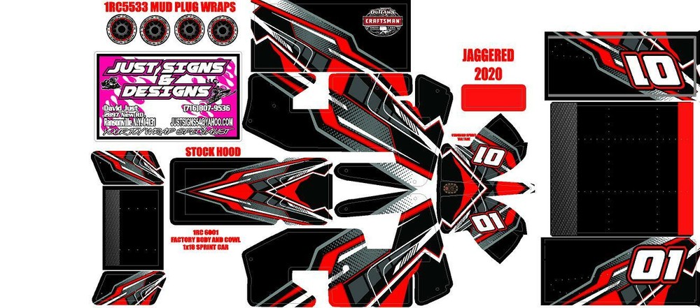 1RC SPRINT WRAP JAGGERED 2020 THEME