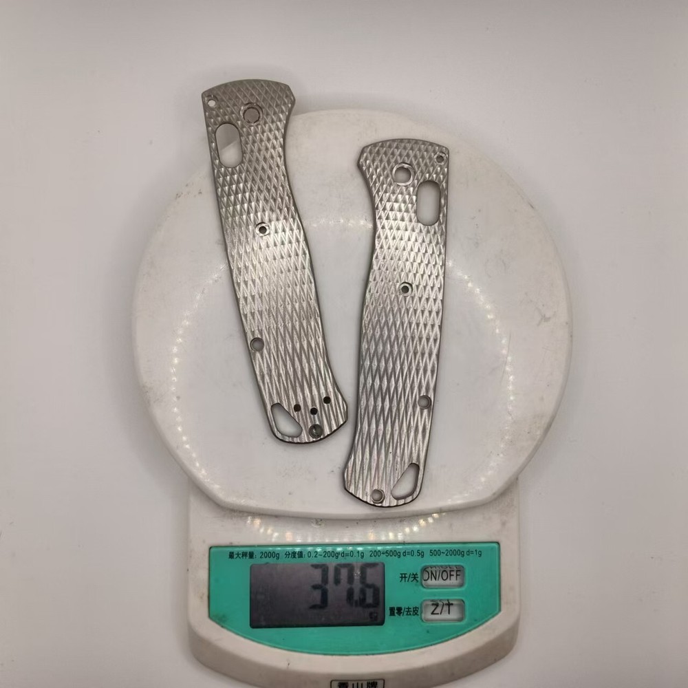 1 Pair Custom Made TC4 Handle Scales for Benchmade Bugout 535