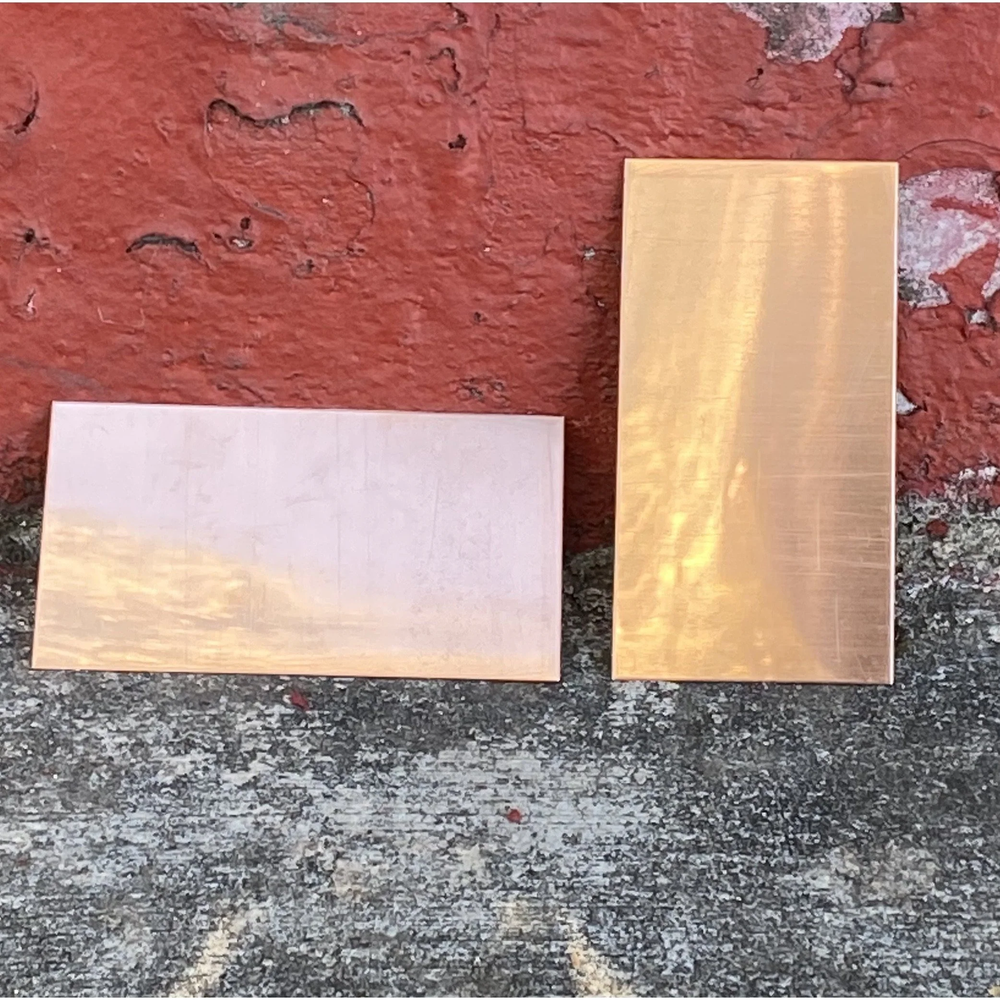 1.75"x3.5" Rectangular Copper Stamping Blanks (10 Pack)