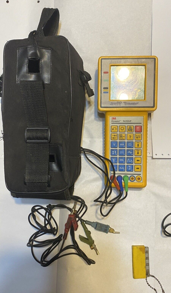 3M Dynatel 965DSP Loop Analyzer with Case & Wires Leads & Manual - Tested