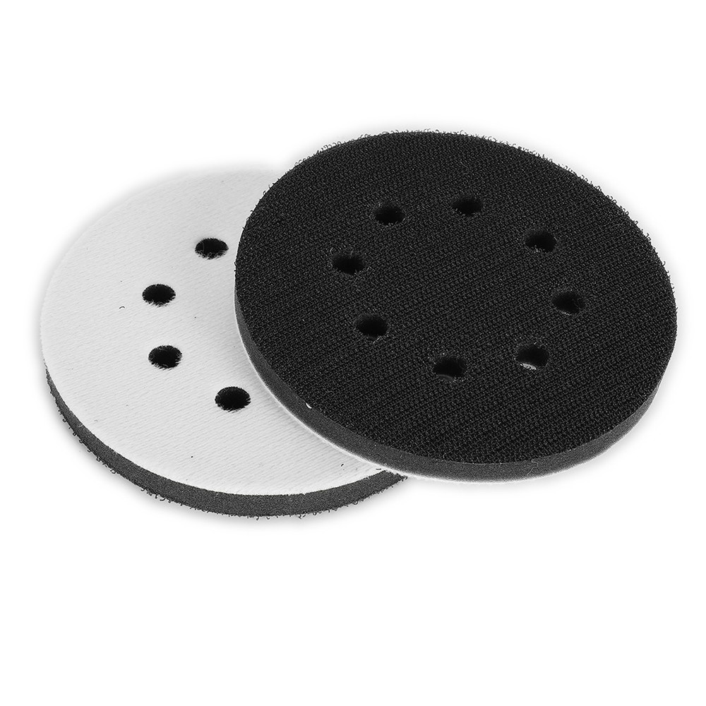 125Mm Sponge Interface Pad 2PCS 8-Hole Hook&Loop Inch Pads Soft Useful