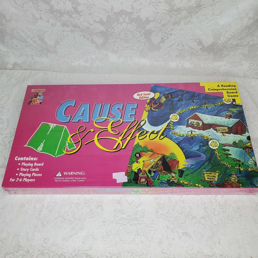 Cause & Effect Red Edition Reading Comprehension Educational Board Game SEALED