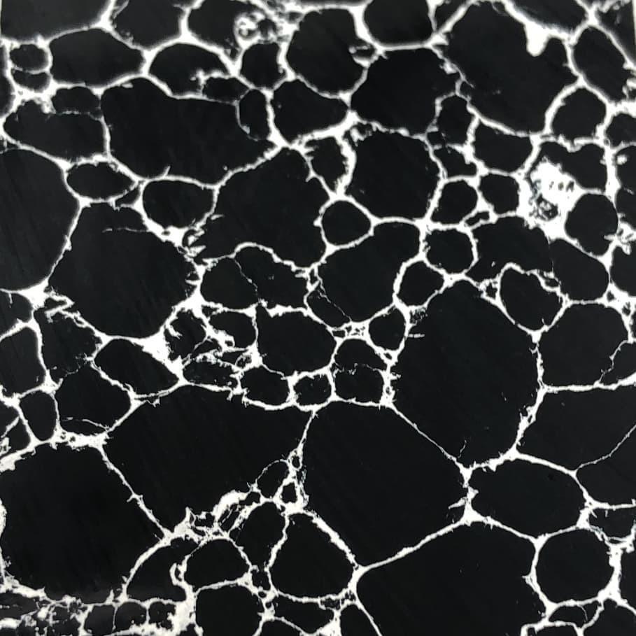 TruStone- Black with White Web - 1.5" x 6"- 1 Piece