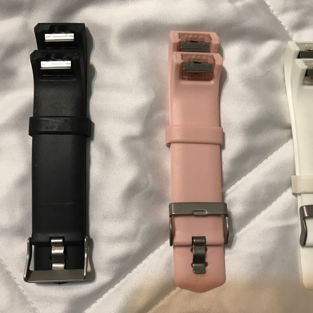 4 Pack Replacement Band for Fitbit Charge 2 Large Black,White, Gray, Rose New