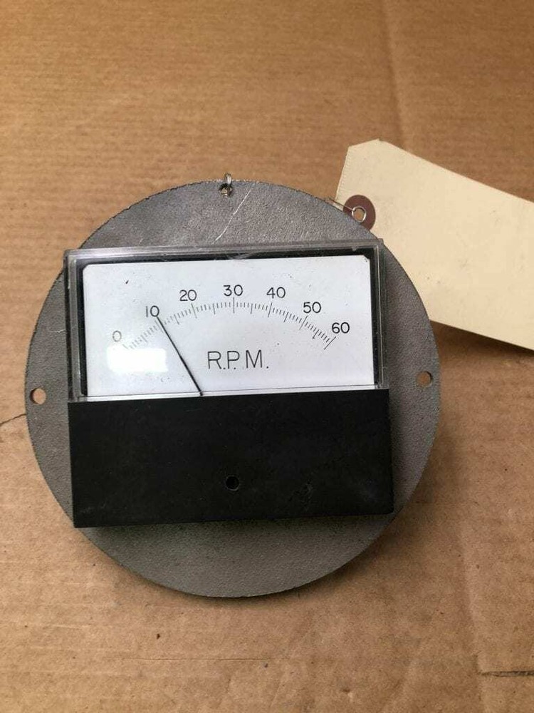 GE 600437-36A 0-60 RPM Panel Meter