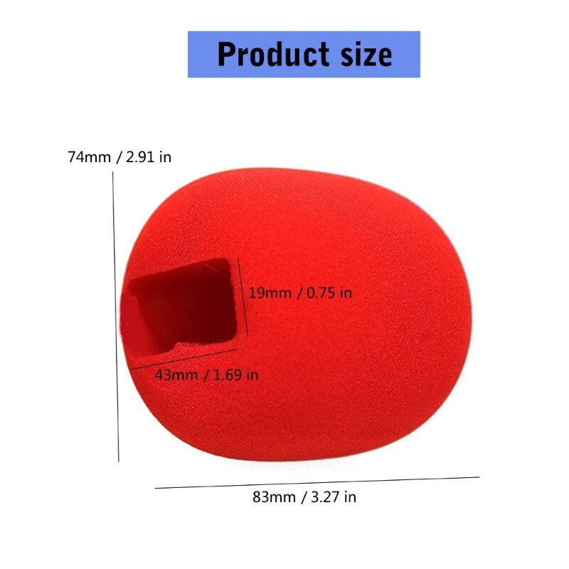 Windproof Microphone Sponge Cover Enhances Sound Black