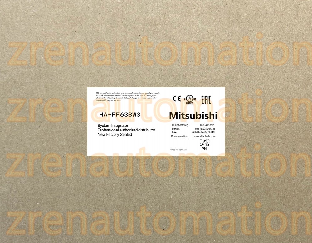 HA-FF63BW3 Mitsubishi PLC Module/CPU/Servo Driver Fast Shipping HTQ0